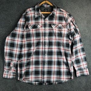 Wrangler Shirt Men’s ATG Long Sleeve Button Up Outdoor Arm Zip 3rd Pocket SMALL